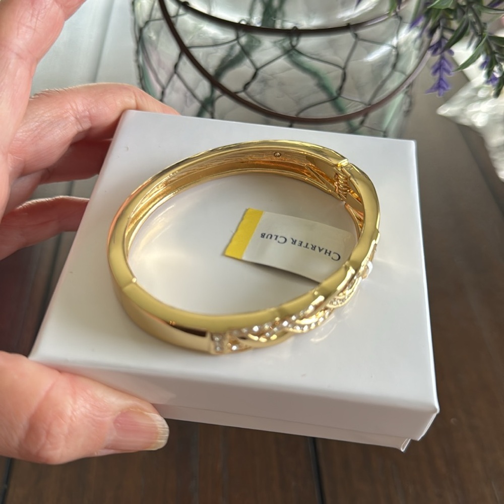 Charter Club
Pavé Braid Bangle Bracelet, Created for Macy's - Picture 3 of 3
